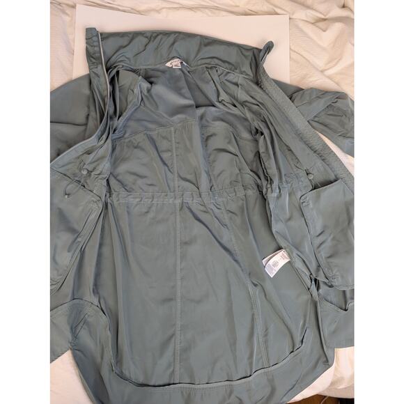 ATHLETA Drip Drop Jacket Minimalistic Grey Lightweight Gray/Green S Small - Picture 5 of 16